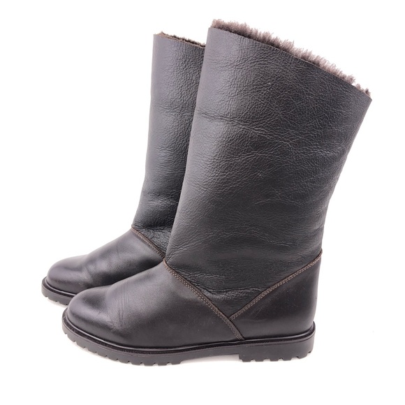 La Canadienne Brown Leather Winter Boots 8.5M - Picture 3 of 13